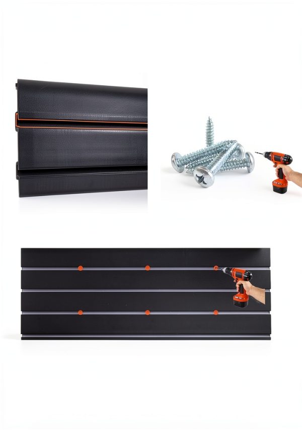 FRAYSCENT Slatwall Panels PVC Non Slip Garage Storage-4