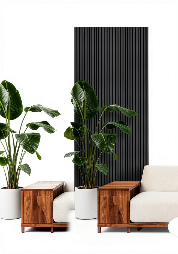 Slatwall Panels Mirage Black Acoustic Wood Wall Panels-6