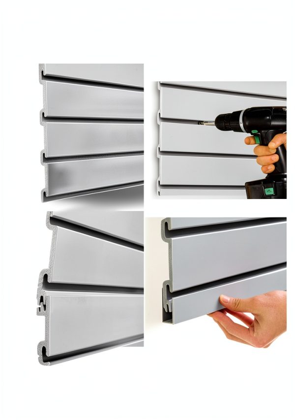 VEVOR Slat Wall Panel PVC Modular Garage Storage-5