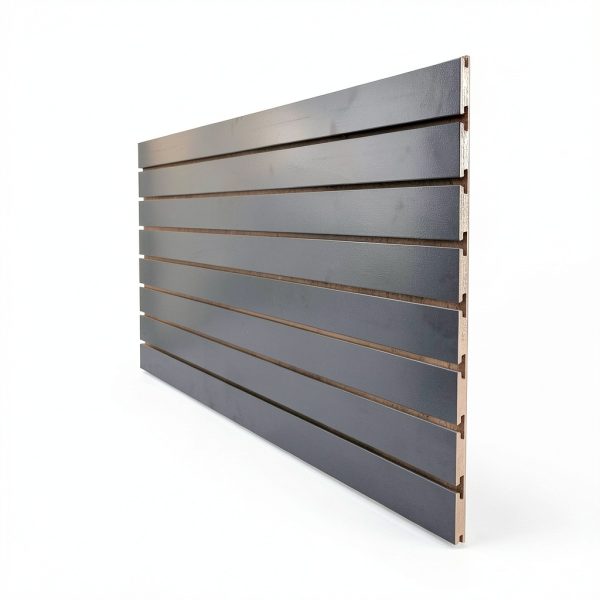 Store Supply Warehouse Slatwall Panels Black MDF Display-4
