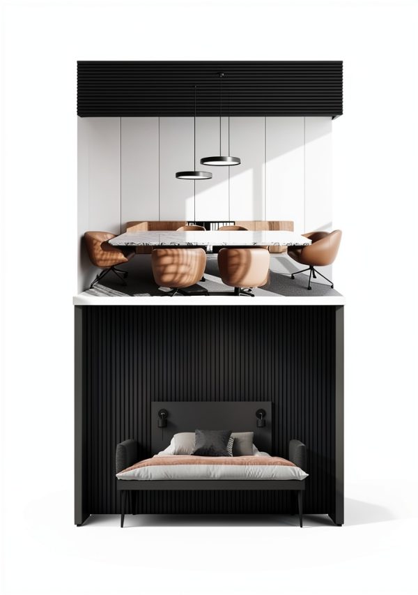 Slatwall Panels Mirage Black Acoustic Wood Wall Panels-2