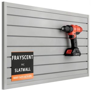 FRAYSCENT Slatwall Panels Garage Storage Durable PVC-0