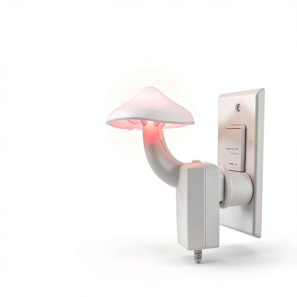 AUSAYE LED Night Light Sensor Plug In Mushroom Lamp-3