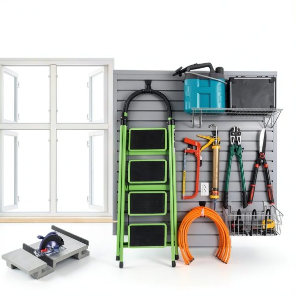 FRAYSCENT Slatwall Panels Garage Storage Durable PVC-5