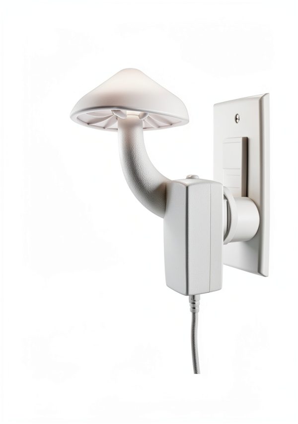 AUSAYE Night Light Red Mushroom Sensor LED Plug In Lamp-4