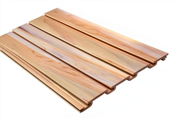 WISDOMFUR Slatwall Panels PVC Wood Grain Garage Storage-3