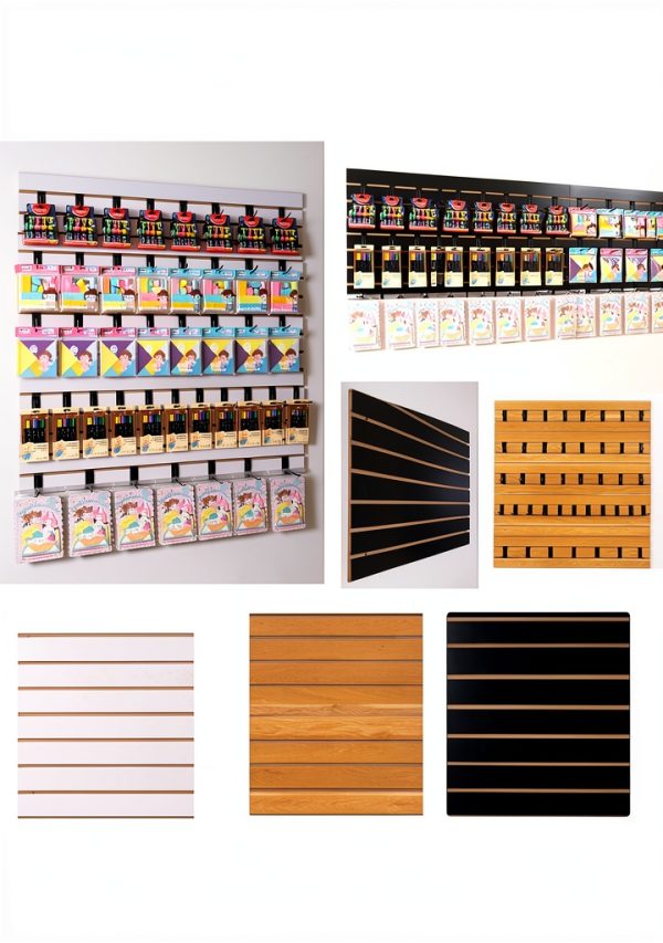 FRAYSCENT MDF Slatwall Panel Heavy Duty Aluminum Retail-3