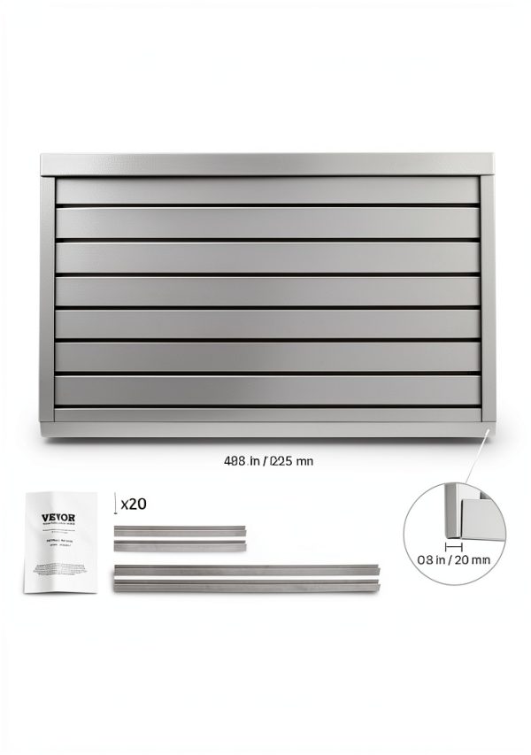 VEVOR Slat Wall Panel PVC Modular Garage Storage-6