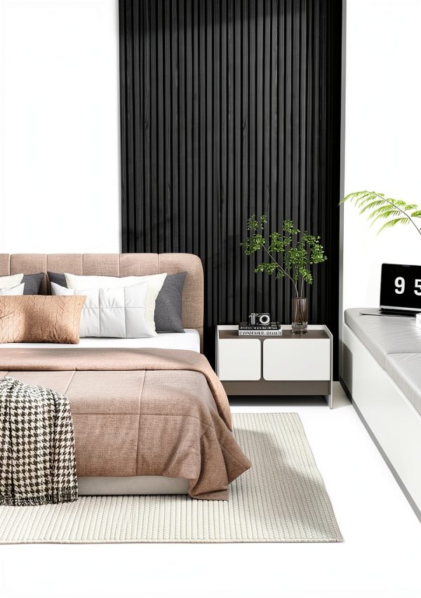 Wood Wall Panels Sunny Heart Modern Privacy Sound Absorption-7