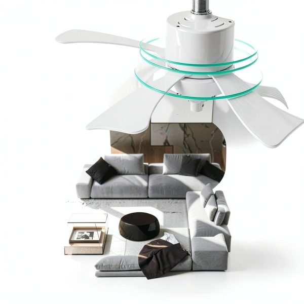 YAT Lighting Ceiling Fan Light 2 in 1 Stepless Dimming Quiet-1