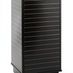 SSWBasics Black Wheeled Retail Display Rack Sliding Doors-0