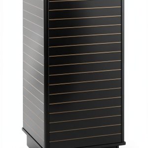 SSWBasics Black Wheeled Retail Display Rack Sliding Doors-0