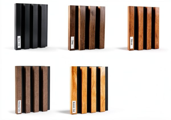 NeatiEase Wood Slat Wall Panels Acoustic Decorative Samples-0