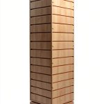 Slatwall Rotating Tower Maple Modern Storage SSWBasics-0