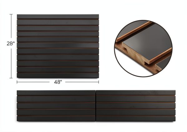 Slatwall Panels MDF Modern Durable Garage Office Display-1