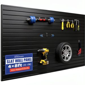 Eiruaw PVC Slatwall Panels 4x8ft Garage Storage Industrial-0
