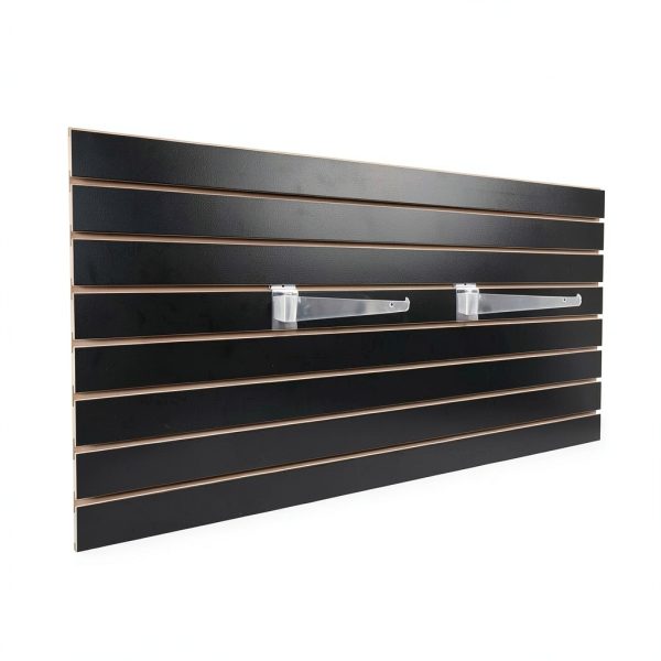 Store Supply Warehouse Slatwall Panels Black MDF Display-1