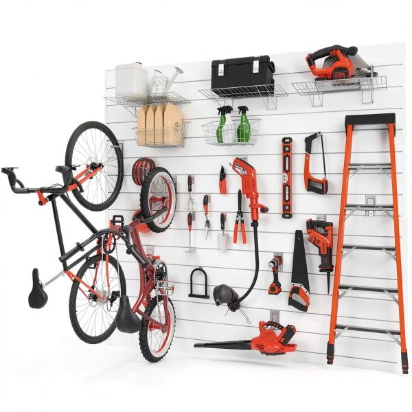 CrownWall PVC Slatwall Panels Graphite Modular Storage-1