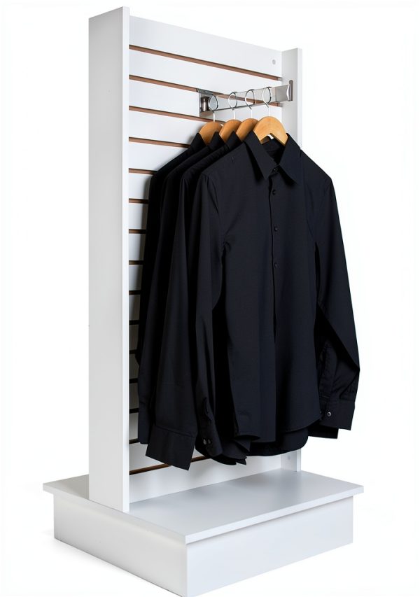 Econoco White Slatwall Merchandiser Heavy Duty Retail-0