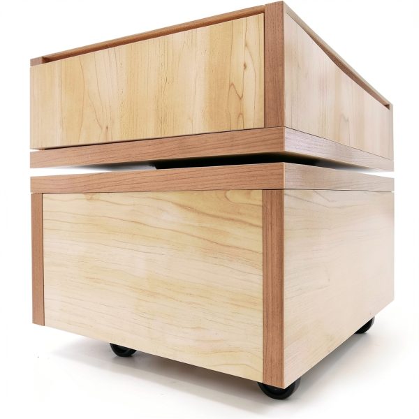 Slatwall Rotating Tower Maple Modern Storage SSWBasics-8