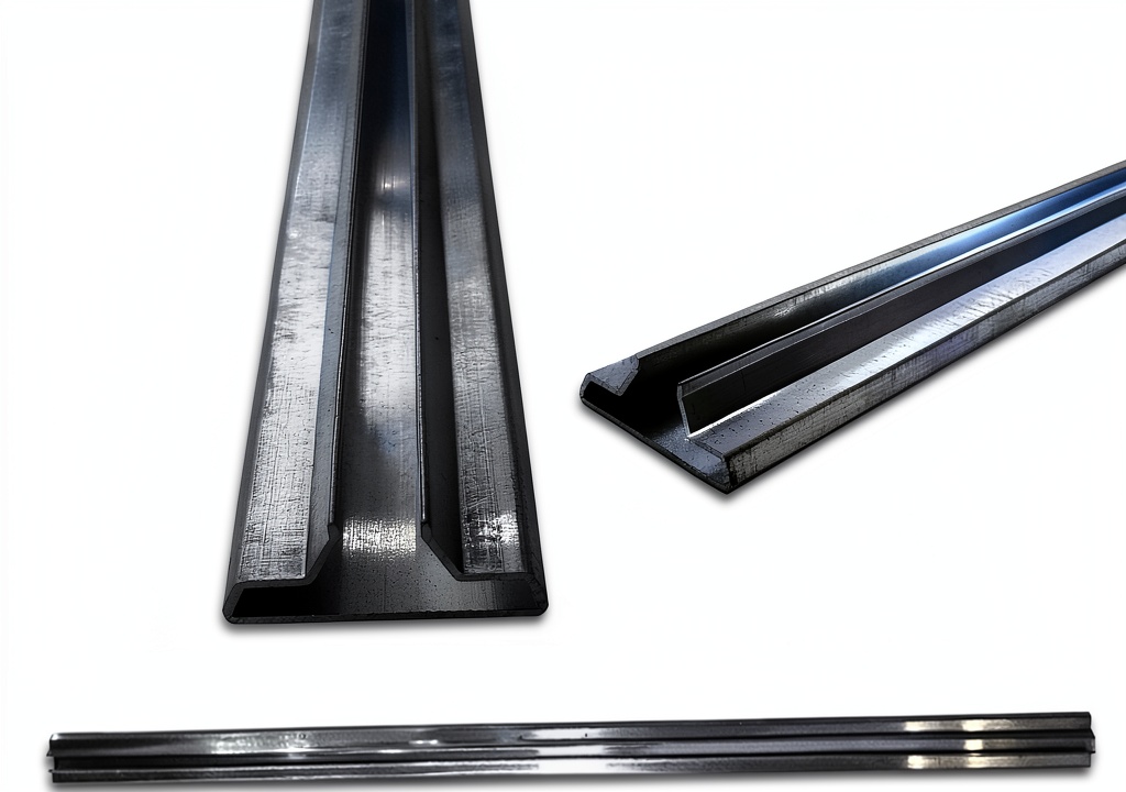 'Aluminum Slat Wall Inserts installed in a garage setting'
