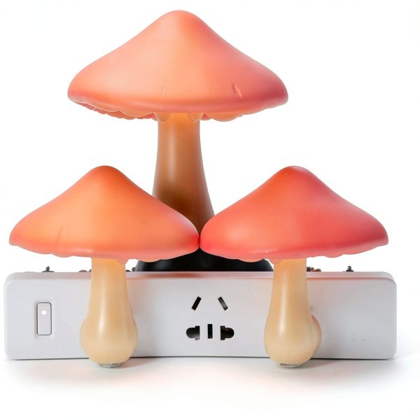 AUSAYE LED Night Light Sensor Plug In Mushroom Lamp-0