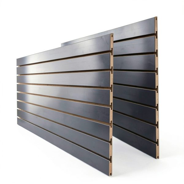Store Supply Warehouse Slatwall Panels Black MDF Display-5