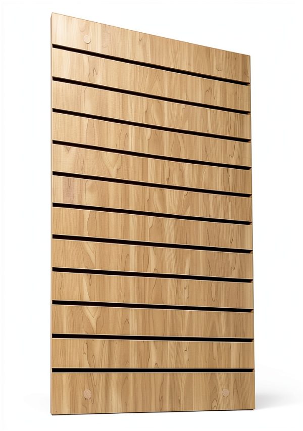 Slatwall Panel Maple Wood Retail Store Wall Mount-3