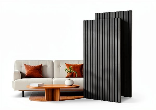 Slatwall Panels Mirage Black Acoustic Wood Wall Panels-0