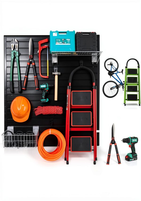 FRAYSCENT Slatwall Panels PVC Non Slip Garage Storage-3