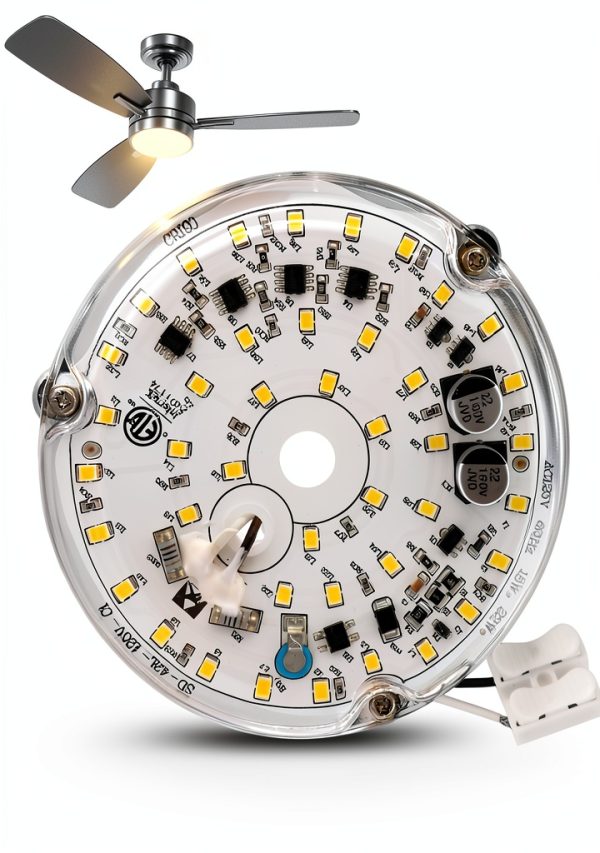 CALIDAKA Ceiling Fan Light Kit Aluminum 18W-0