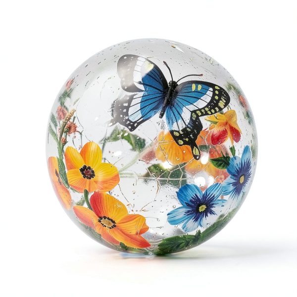 Butterfly Glass Lamp IdealXmas Night Light Timer-1