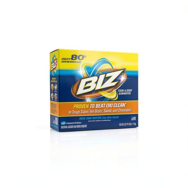 Biz Laundry Detergent Powder Booster Enzyme Stain Odor Eliminator 60oz-3