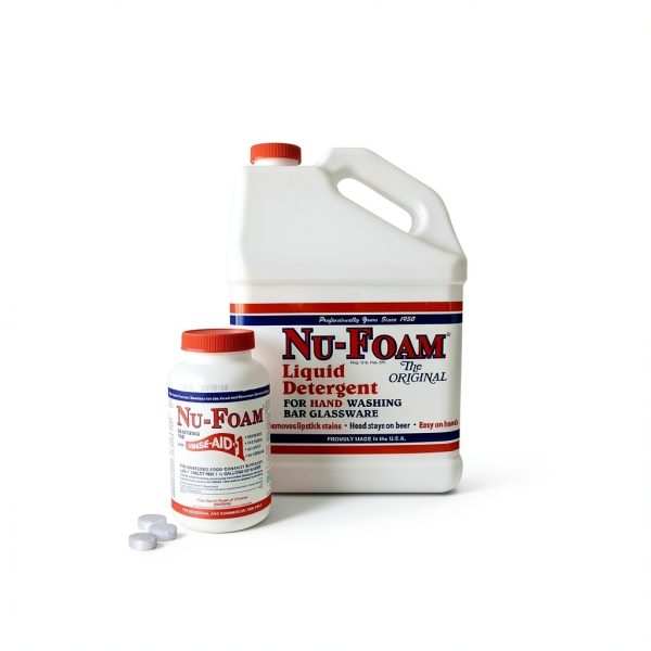 Nu Foam Liquid Detergent 1-Gallon Glissen Streak-Free Hand Wash for-4