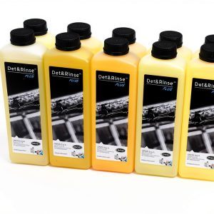 DB1015A0 Det & Rinse Plus Extra Strong Detergent for Automatic Washing, 1 Litre, (Pack of 10)-0