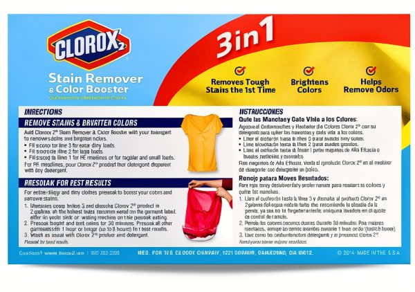 Clorox Stain Remover and Color Booster Powder, 49.2oz (Pack of 4)-1