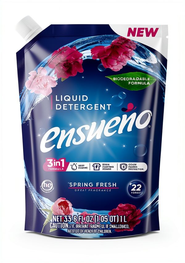 Ensueño Liquid Laundry Detergent Spring Fresh 4 Pack 33.8 fl oz-1