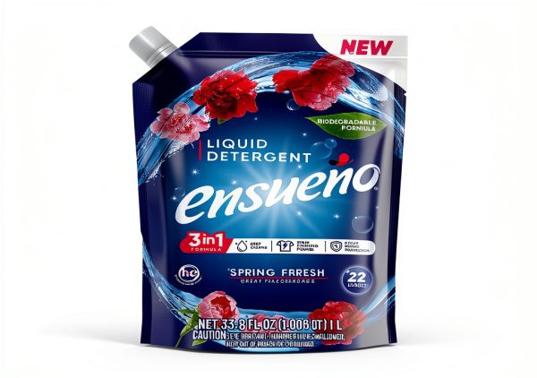 Ensueño Liquid Laundry Detergent Spring Fresh 4 Pack 33.8 fl oz-0