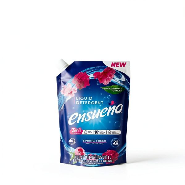 Ensueño Liquid Laundry Detergent Spring Fresh 4 Pack 33.8 fl oz-3