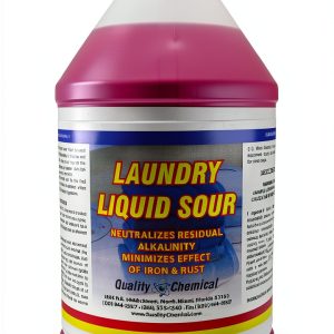 Quality Chemical Commercial Laundry Sour 1 Gallon Detergent pH 2.1-0