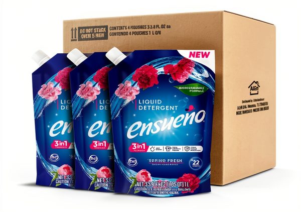 Ensueño Liquid Laundry Detergent Spring Fresh 4 Pack 33.8 fl oz-2